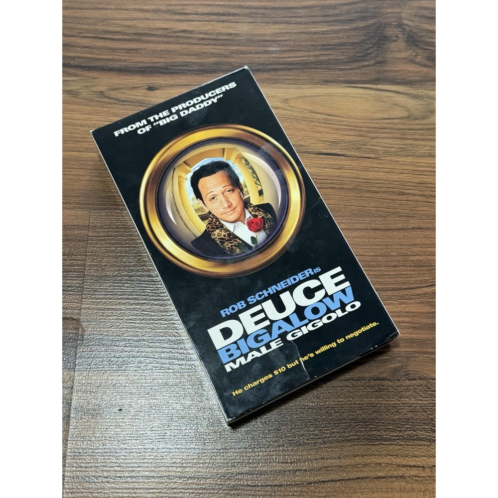Deuce Bigalow Male Gigolo VHS 2000 Comedy Rob Schneider Tested Working Good
